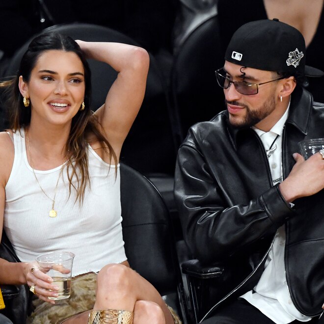 Kendall Jenner, Bad Bunny, Laker Game, 2023